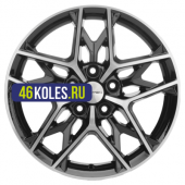 Khomen Wheels 7x17/5x114,3 ET45 D60,1 KHW1709 (Changan/Geely/Lexus/Toyota) Black-FP