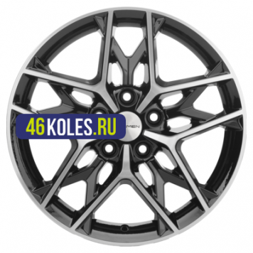 Khomen Wheels 7x17/5x114,3 ET45 D60,1 KHW1709 (Changan/Geely/Lexus/Toyota) Black-FP