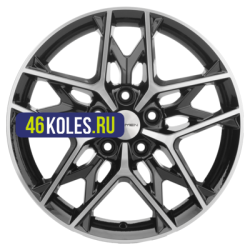 Khomen Wheels 7x17/5x114,3 ET50 D67,1 KHW1709 (CX-5/Seltos/Optima) Black-FP