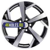 Khomen Wheels 7x17/5x114,3 ET45 D67,1 KHW1712 (CX-5/i40/X-Trail) Black-FP