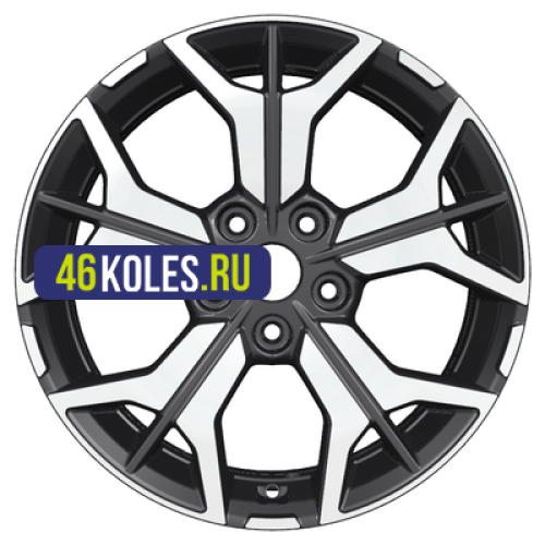 Khomen Wheels 7x17/5x114,3 ET39 D60,1 KHW1715 (RAV4) Black-FP