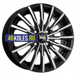 K&K 7x17/4x100 ET43 D60,1 Акцент-оригинал (КС562) Алмаз черный