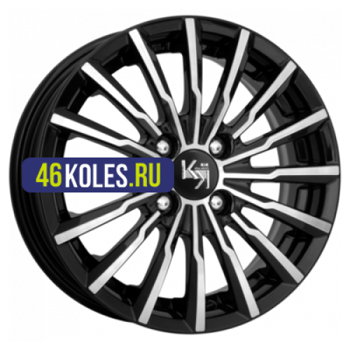 K&K 7x17/4x100 ET43 D60,1 Акцент-оригинал (КС562) Алмаз черный