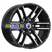 K&K 8x17/6x139,7 ET0 D106,1 Алгама (КС762) Алмаз черный