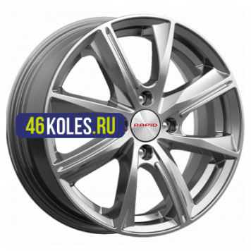 K&K 6x15/4x100 ET50 D60,1 Арнар-оригинал (КС890) Дарк платинум