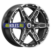 K&K 8x18/6x114,3 ET25 D66,1 Дистрикт (КС1159) Алмаз черный