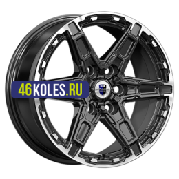 K&K 8x18/6x139,7 ET30 D106,1 Дистрикт (КС1159) черный бриллиант