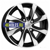 K&K 6x15/4x114,3 ET46 D67,1 Джемини-оригинал (КС617) Алмаз черный КС617