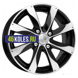 K&K 6x15/4x100 ET37 D60,1 Джемини-оригинал (КС617) Алмаз черный