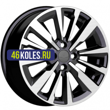 K&K 6,5x16/4x100 ET37 D60,1 Эрман (КС997) Алмаз черный