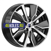 K&K 6,5x16/5x105 ET38 D56,6 Гамбит (КС961) Алмаз черный