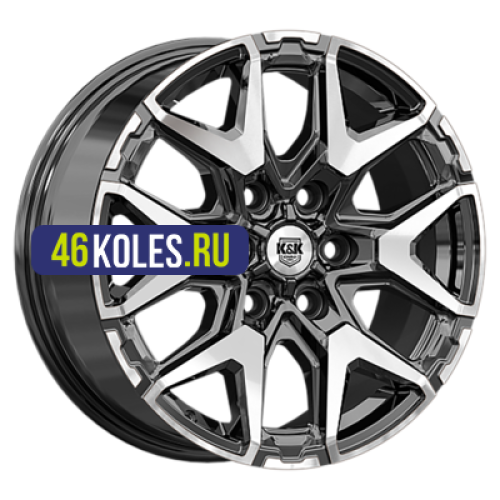K&K 7,5x18/6x139,7 ET40 D92,5 Гангут (КС1176) Алмаз черный