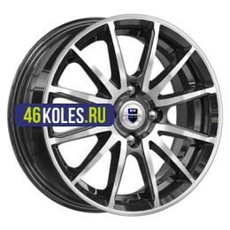 K&K 5,5x14/4x100 ET38 D60,1 Квант (КС960) Алмаз черный