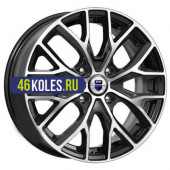 K&K 6x16/4x100 ET37 D60,1 Лилиом-оригинал (КС891) Алмаз черный