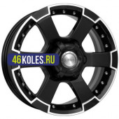 K&K 7x16/6x139,7 ET30 D106,1 M56 (КС593) Алмаз черный