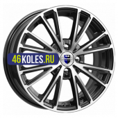 K&K 6x15/4x100 ET40 D60,1 Меандр-оригинал (КС888) Алмаз черный SK