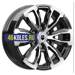K&K 7,5x18/6x139,7 ET38 D67,1 Меконг (КС959) Алмаз черный