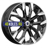 K&K 6,5x17/5x108 ET43 D65,1 Морейн (КС1046) Алмаз черный