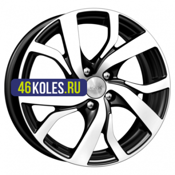 K&K 6,5x16/5x100 ET42 D57,1 Палермо-оригинал (КС607) Алмаз черный
