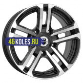 K&K 7x16/5x139,7 ET5 D110,1 Палладика (КС591М) Алмаз черный