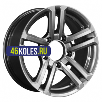 K&K 7x16/5x139,7 ET5 D110,1 Палладика (КС591М) Дарк платинум