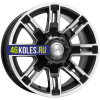 K&K 7,5x16/6x139,7 ET30 D108,1 Полюс (КС609M) Алмаз черный