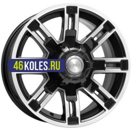 K&K 7,5x16/6x139,7 ET30 D67,1 Полюс (КС609M) Алмаз черный