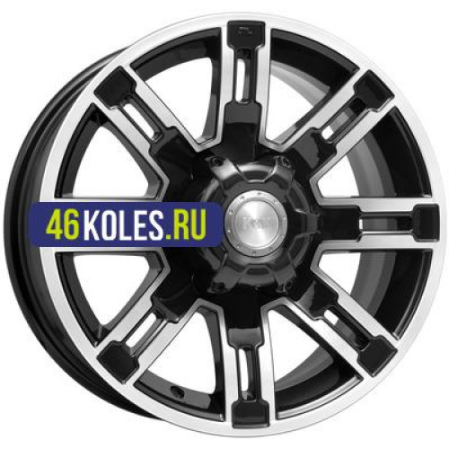 K&K 7,5x16/6x139,7 ET30 D108,1 Полюс (КС609M) Алмаз черный