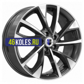K&K 7x17/5x105 ET38 D56,6 Роквуд (КС900) Алмаз черный