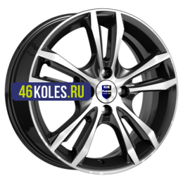 K&K 6x16/4x100 ET41 D60,1 Samara-оригинал (КС866) Алмаз черный SK