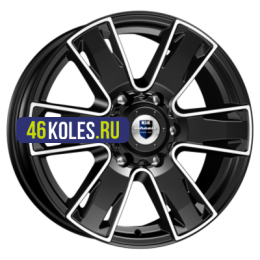 K&K 7x17/6x139,7 ET38 D67,1 Севенна (КС726) Алмаз черный