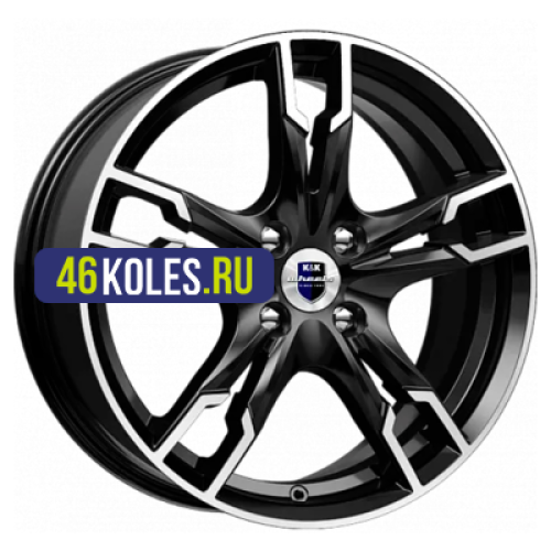 K&K 7x17/5x105 ET40 D56,6 Солар (КС875) Алмаз черный SK