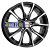 K&K 7,5x17/5x100 ET45 D56,1 Твист (КС697М) Алмаз черный