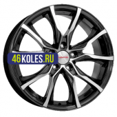 K&K 7,5x17/5x105 ET38 D56,6 Твист (КС697М) Алмаз черный
