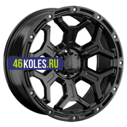 LS FlowForming 9x17/6x139,7 ET15 D106,1 RC68 BK (конус, Колпак+лого)