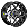LS FlowForming 9x17/6x114,3 ET25 D67,1 RC68 BKF (конус, Колпак+лого)