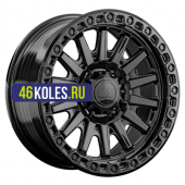 LS FlowForming 9x18/6x139,7 ET15 D106,1 RC90 BK (конус, Колпак+лого)