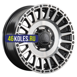 LS FlowForming 8x17/6x139,7 ET36 D100,1 RC95 BKSF (конус, Колпак+лого)