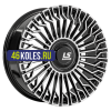 LS FlowForming 8,5x20/6x139,7 ET25 D106,1 RC99 BKF (конус, Колпак+лого)