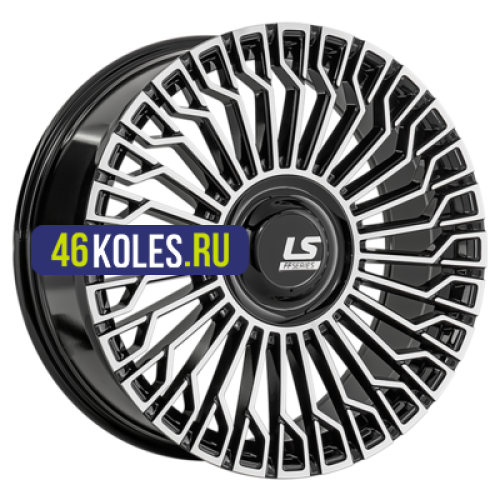 LS FlowForming 8,5x20/6x139,7 ET25 D106,1 RC99 BKF (конус, Колпак+лого)