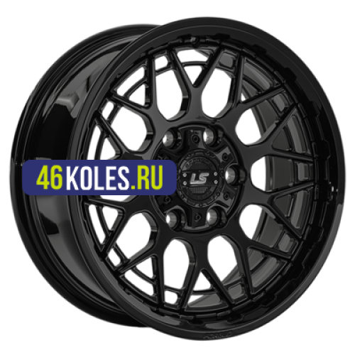 LS Forged 8x17/6x139,7 ET20 D106,1 LS FG52 BK (конус, Колпак+лого)