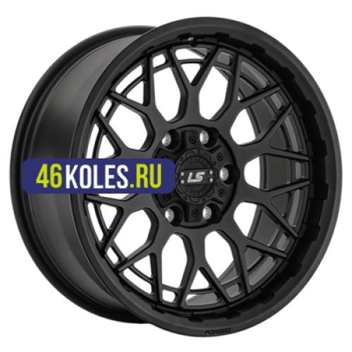 LS Forged 9x17/6x139,7 ET20 D106,1 LS FG52 MB (конус, Колпак+лого)