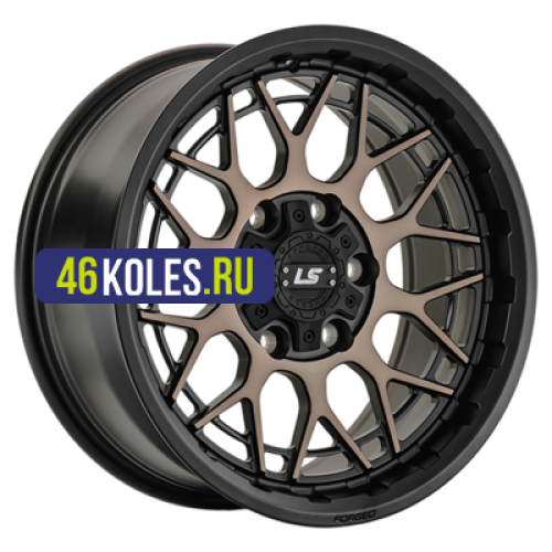 LS Forged 9x17/6x139,7 ET20 D106,1 LS FG52 MB+LYSF (конус, Колпак+лого)