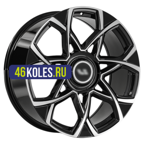 LS Forged 9,5x22/5x120 ET40 D62,6 LS FG59 BKF (конус, Колпак+лого)