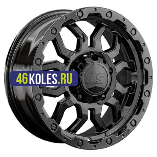 LS 8x17/5x150 ET45 D110,1 1285 BK (конус, Колпак+лого)