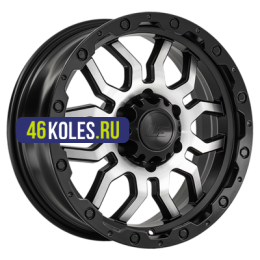 LS 7,5x17/6x139,7 ET0 D106,1 1285 BKSF (конус, Колпак+лого)