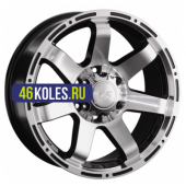 LS 7,5x17/6x139,7 ET25 D106,1 1289 BKF (конус, Колпак+лого)