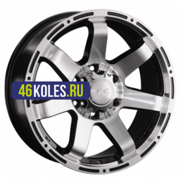 LS 7,5x17/6x139,7 ET25 D106,1 1289 BKF (конус, Колпак+лого)