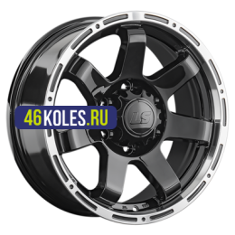 LS 7,5x17/6x139,7 ET25 D106,1 1289 BKL (конус, Колпак+лого)