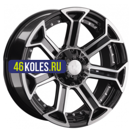 LS 9x20/6x139,7 ET20 D106,1 1293 BKF (конус, Колпак+лого)